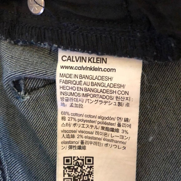 Calvin Klein Blue Jeans Slim Boyfriend Size 2 - Picture 6 of 6